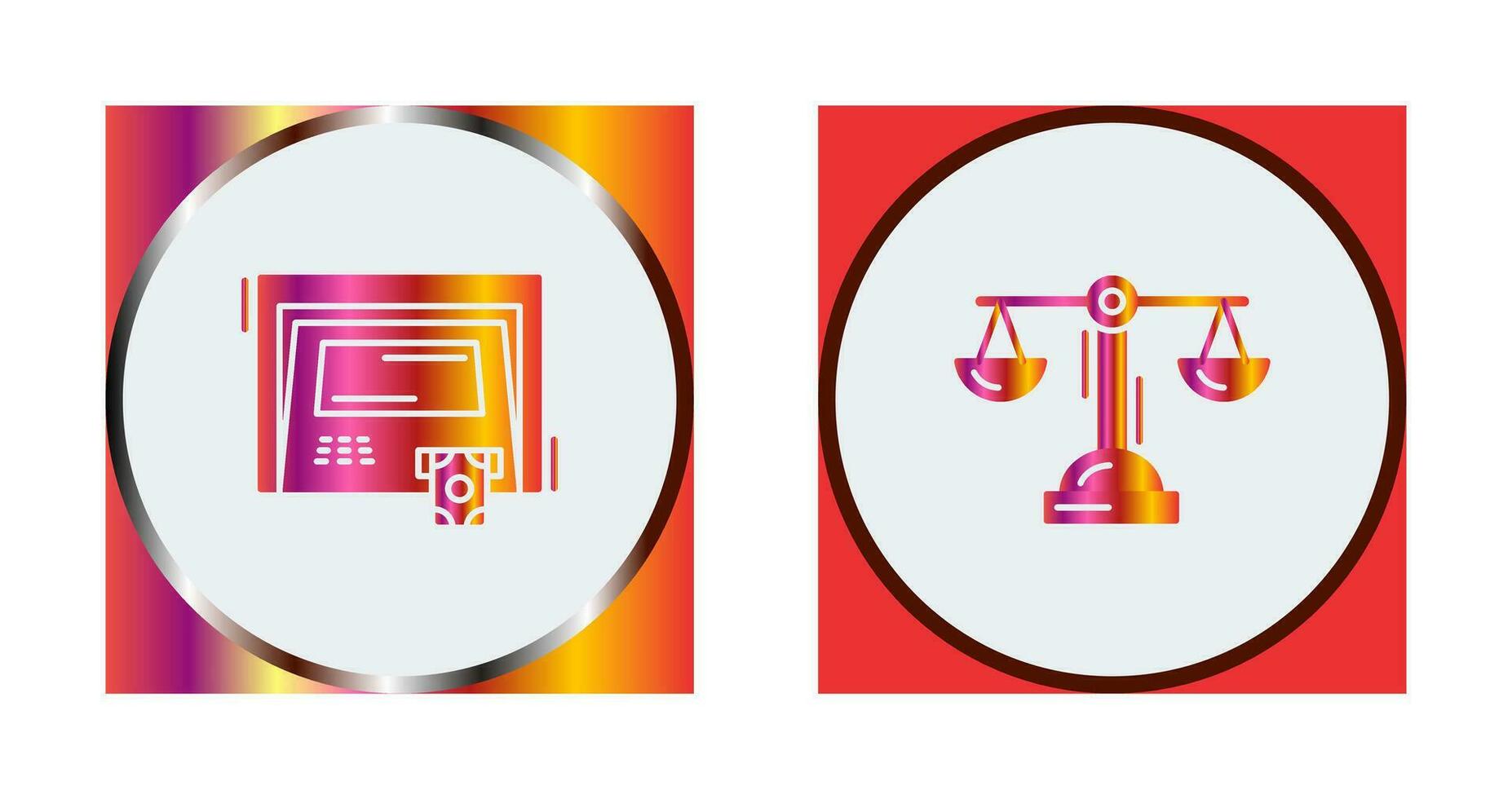 ATM and Balance Icon vector