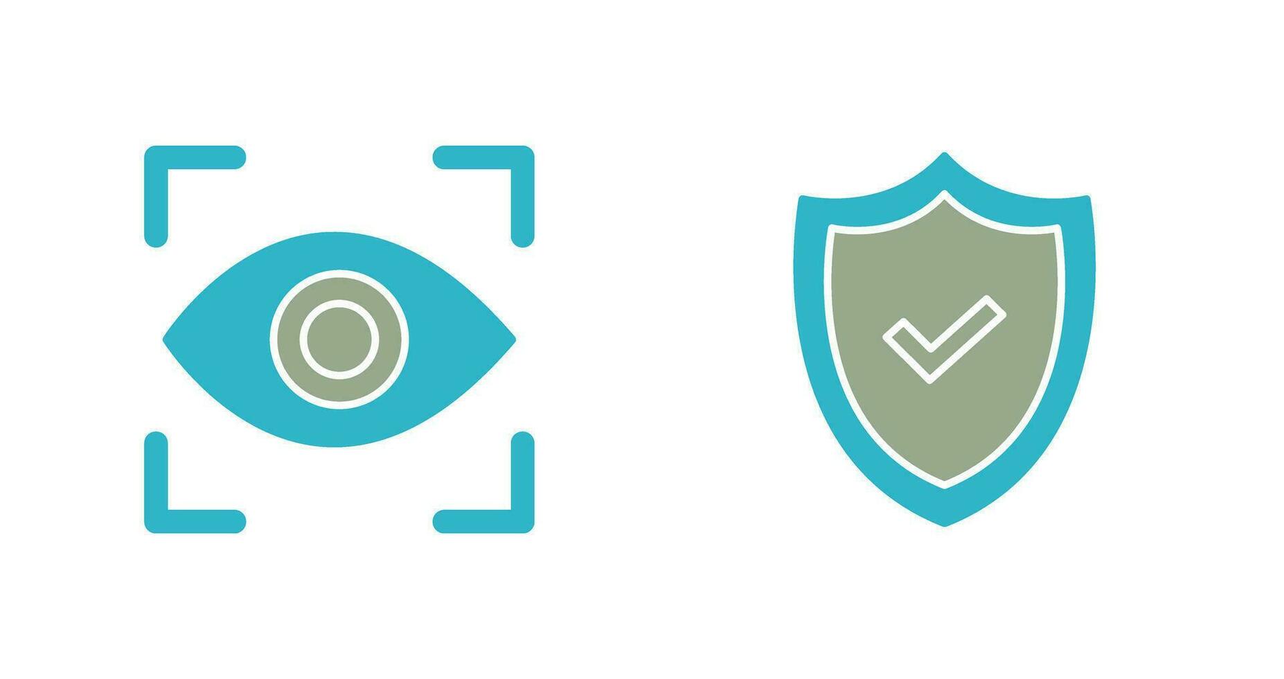 Eye Scan and security Icon vector