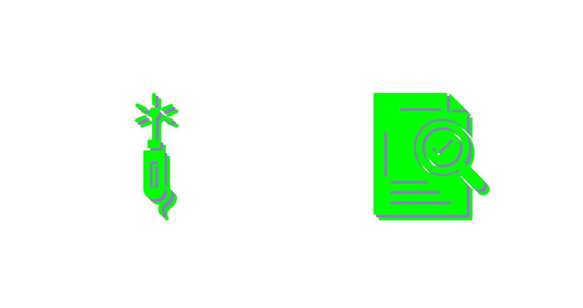 Laser Pen and Check Icon vector