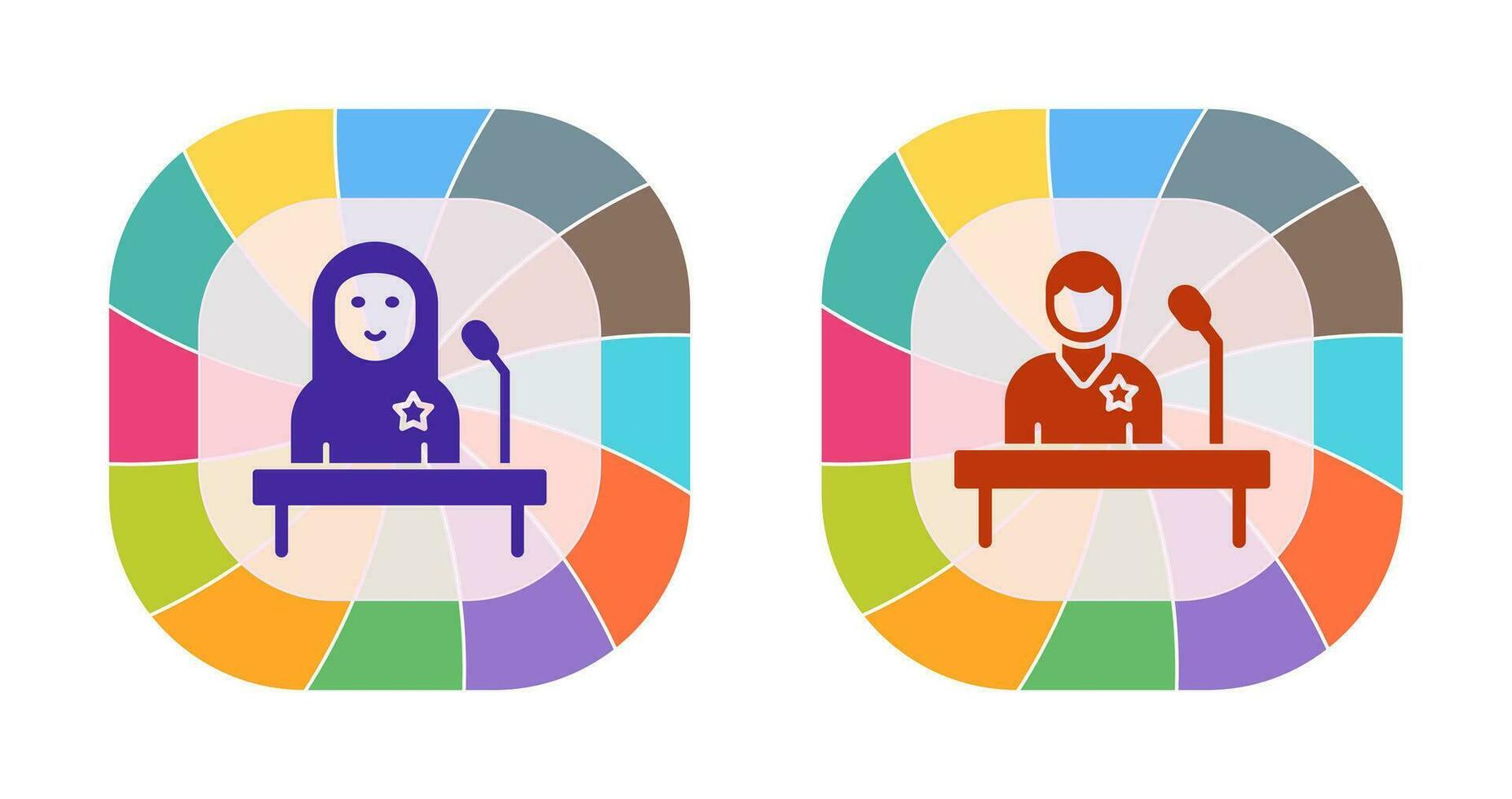 Candidate and Candidate Icon vector