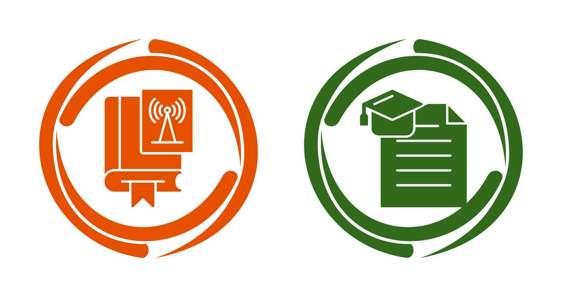 Wireless and Degree Icon vector