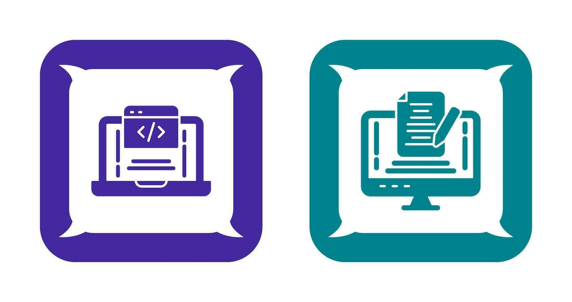 Coding and Note Icon vector
