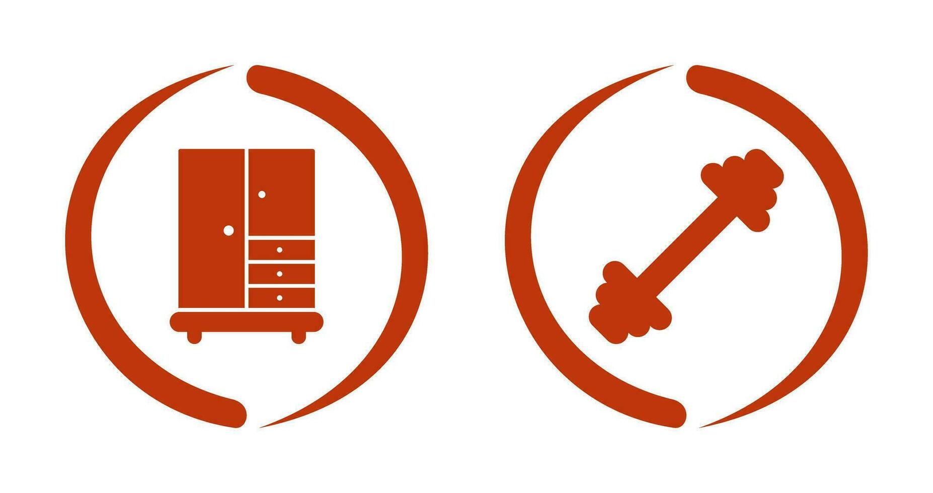 Closet and Gym Icon vector
