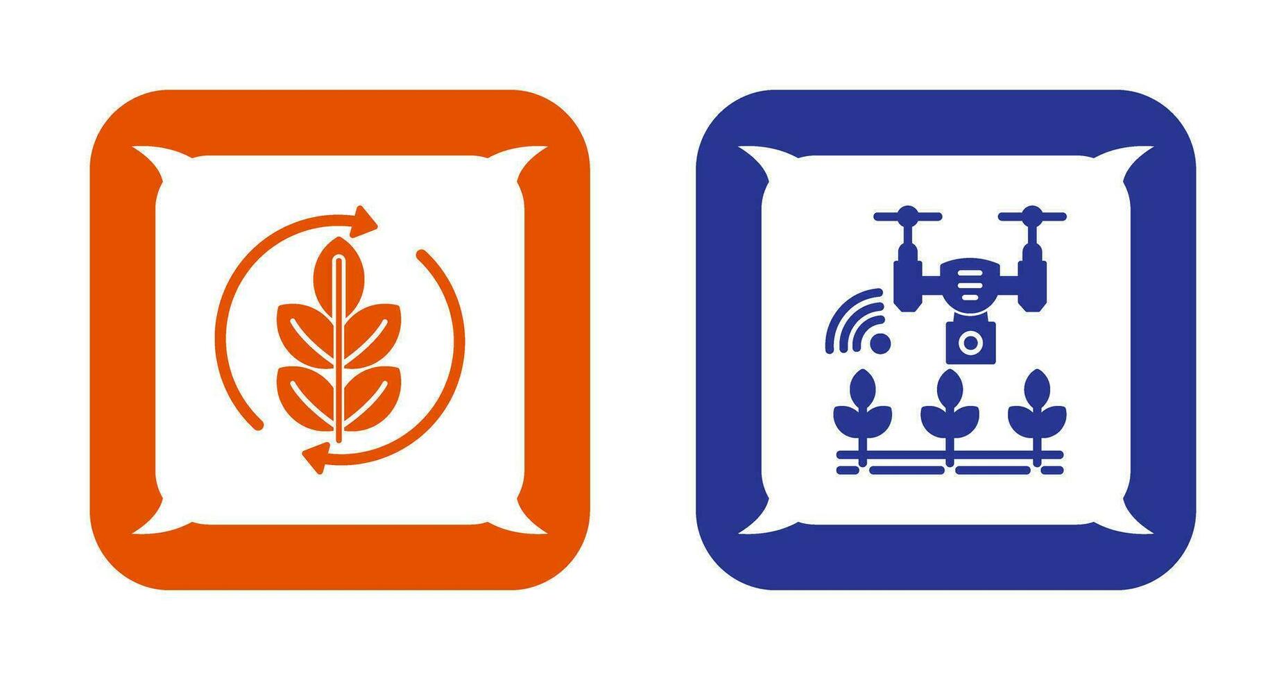 Agronomy and Smart Farm Icon vector