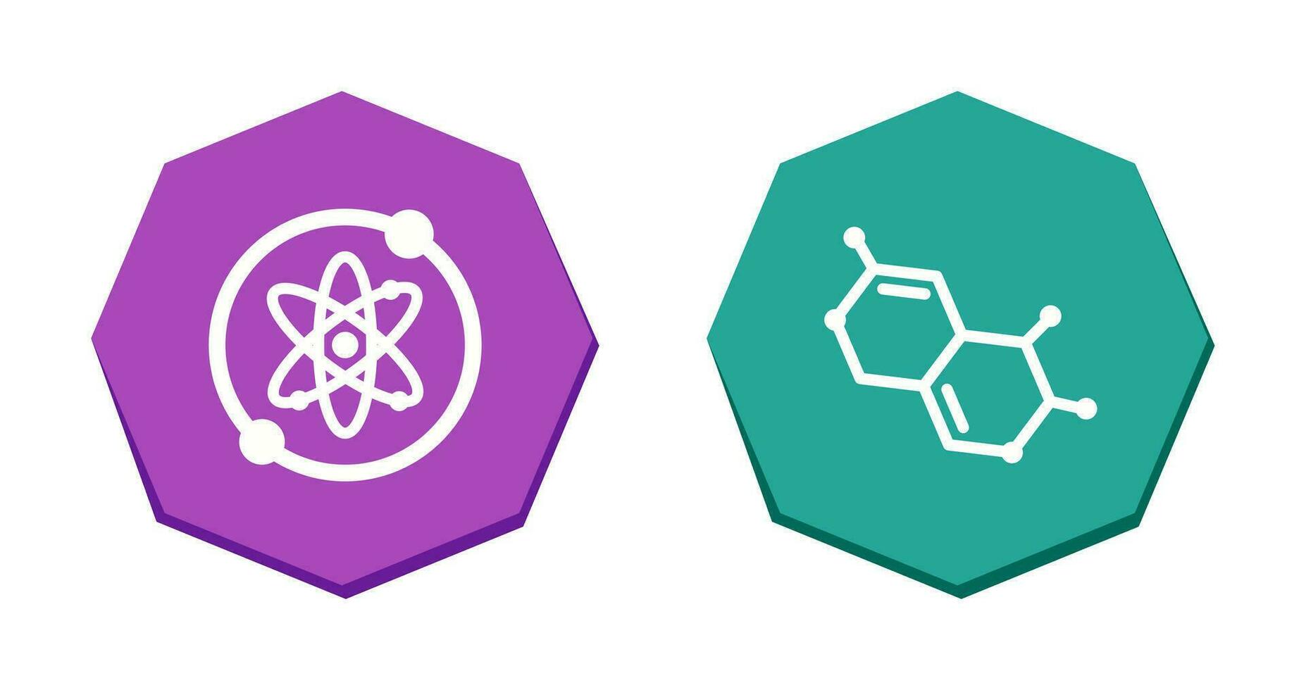Proton and Molecule Icon vector