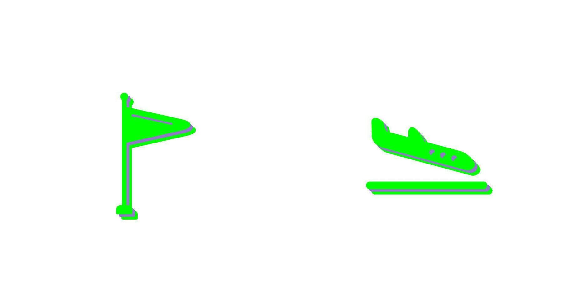 Wind Sign and Arrival Icon vector