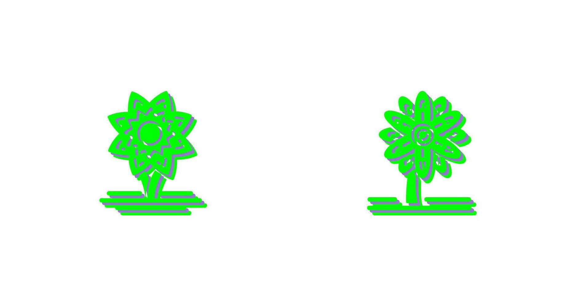 Daffodil and Daisy Icon vector
