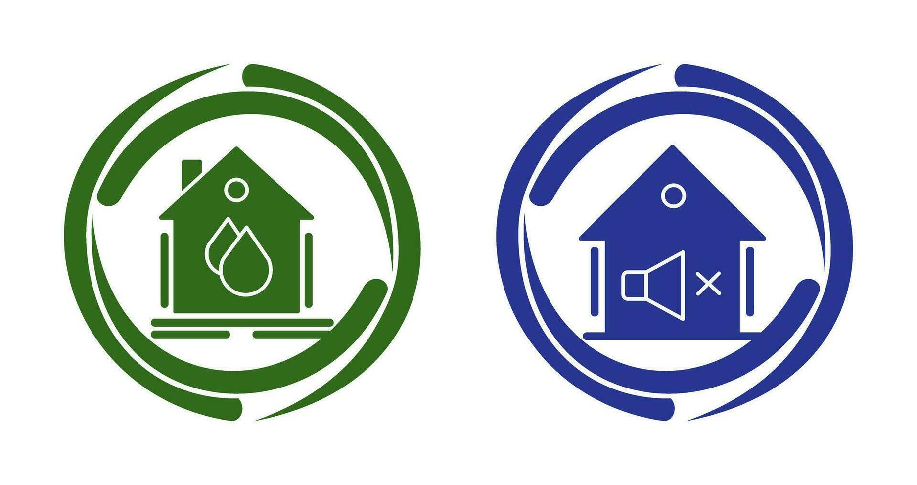 Water Hose and Mute Icon vector