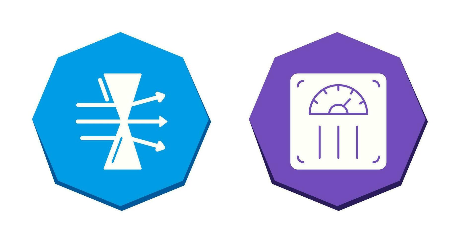Dispersion and Weight Scale Icon vector