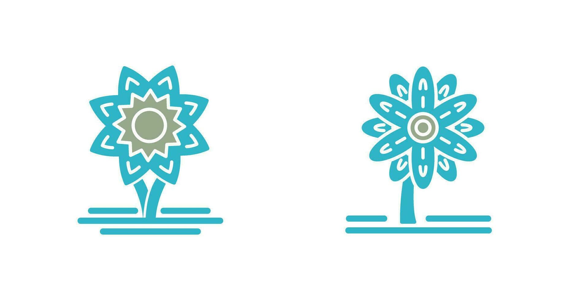 Daffodil and Daisy Icon vector