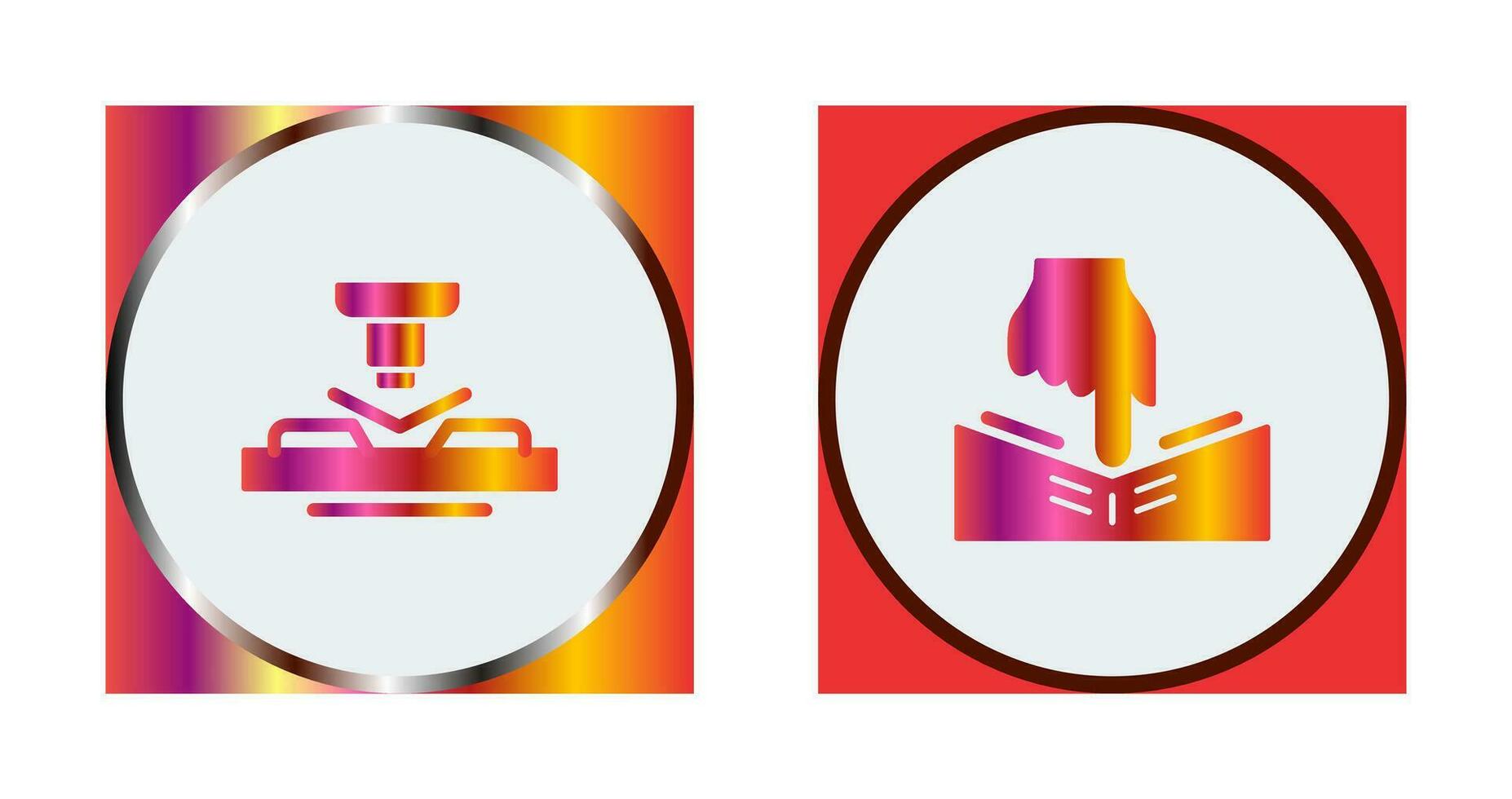 Press and Elasicity Icon vector