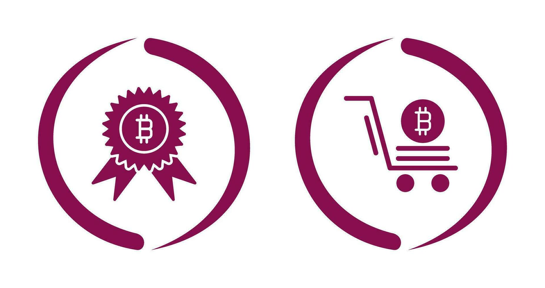 Reward and Pushcart Icon vector