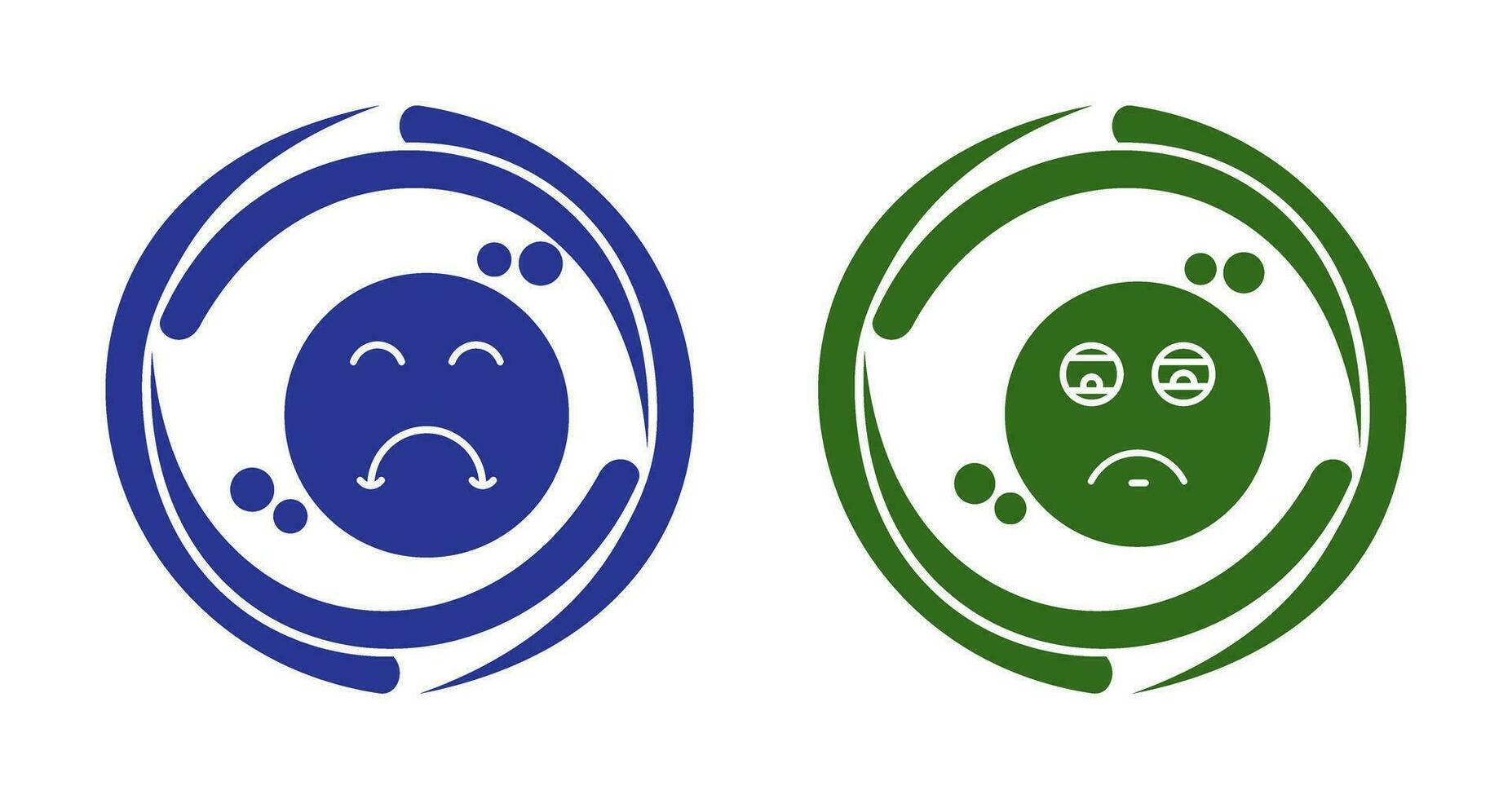 Tired and Upset Icon vector