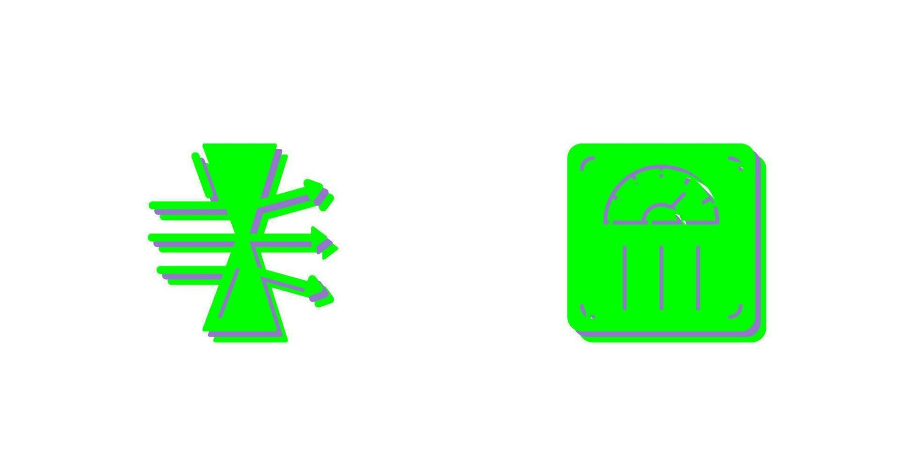Dispersion and Weight Scale Icon vector