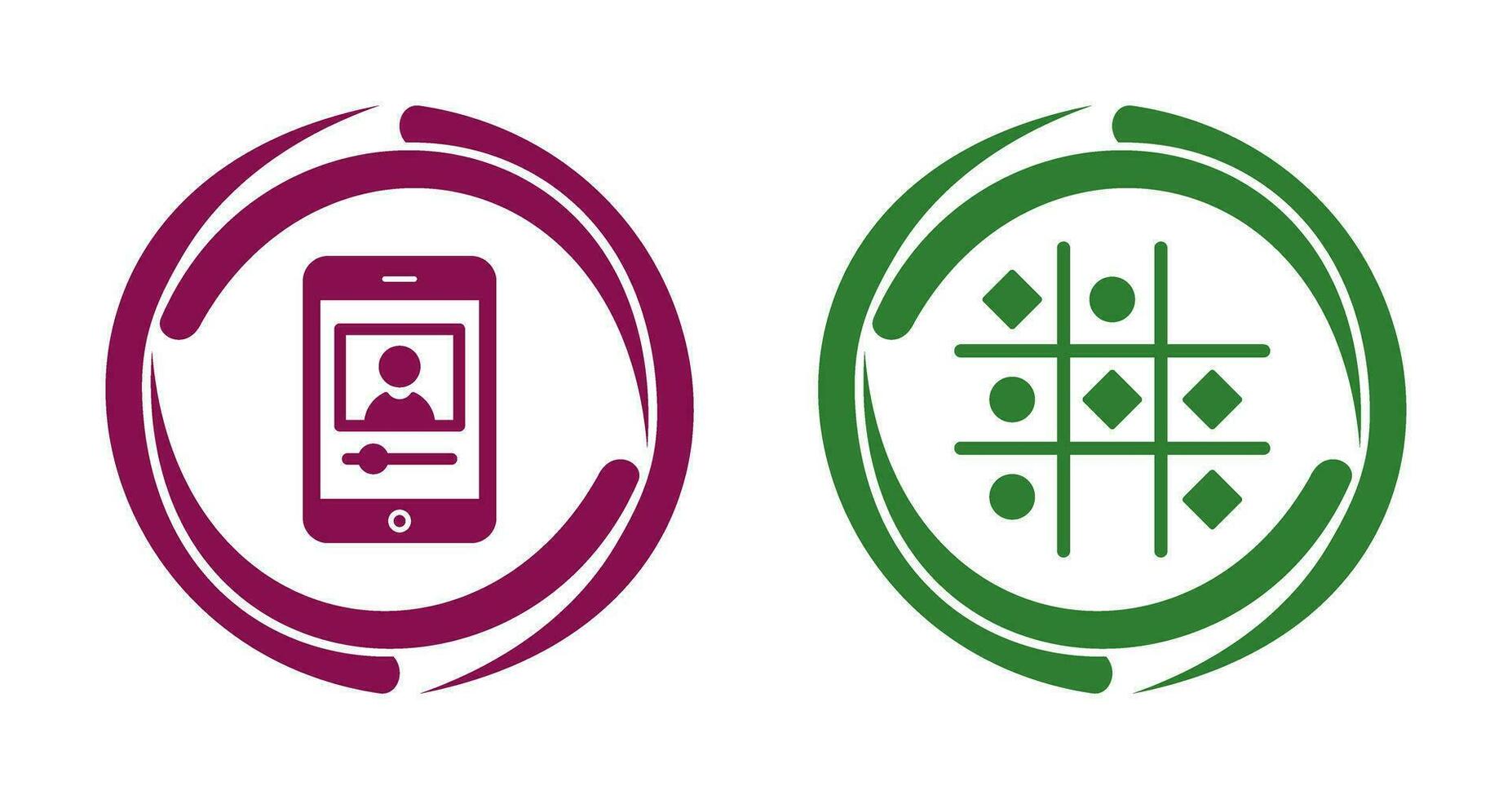 log and Tic Tac Toe Icon vector