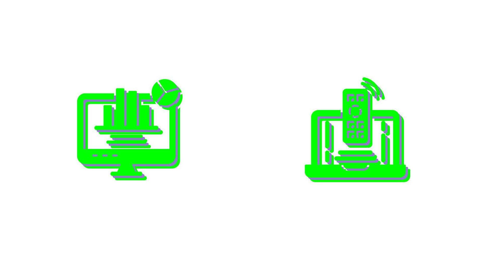 Remote and Analysis Icon vector