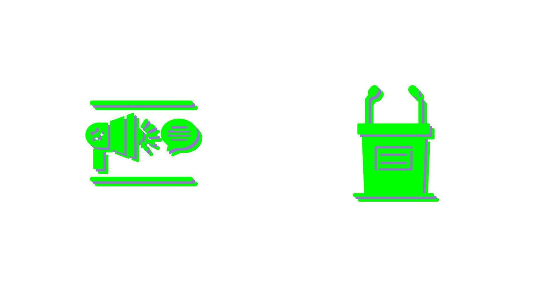 Freedom Of Speech and Debate Icon vector