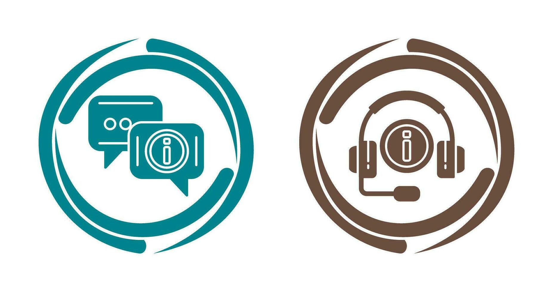 chat box and informatiion Icon vector