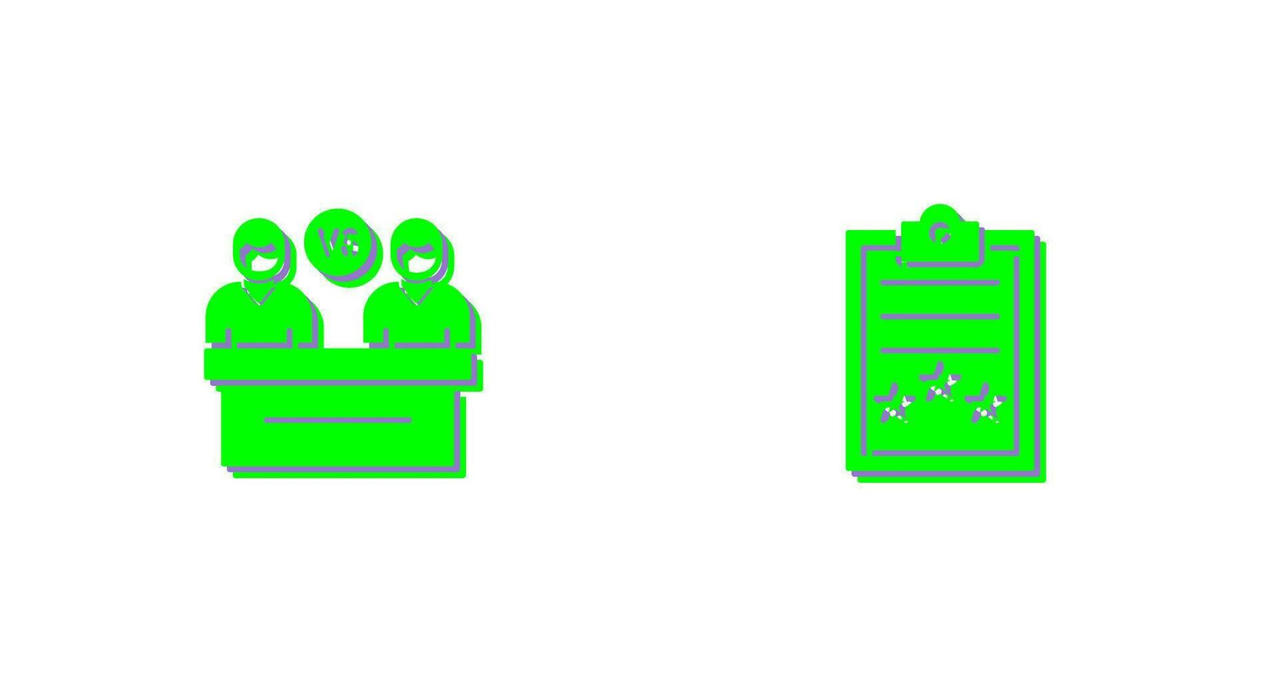 Meeting and Result Icon vector