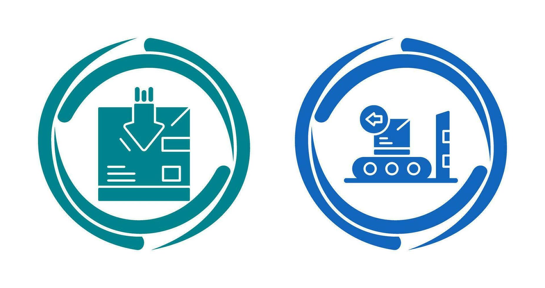 return and delivery Icon vector