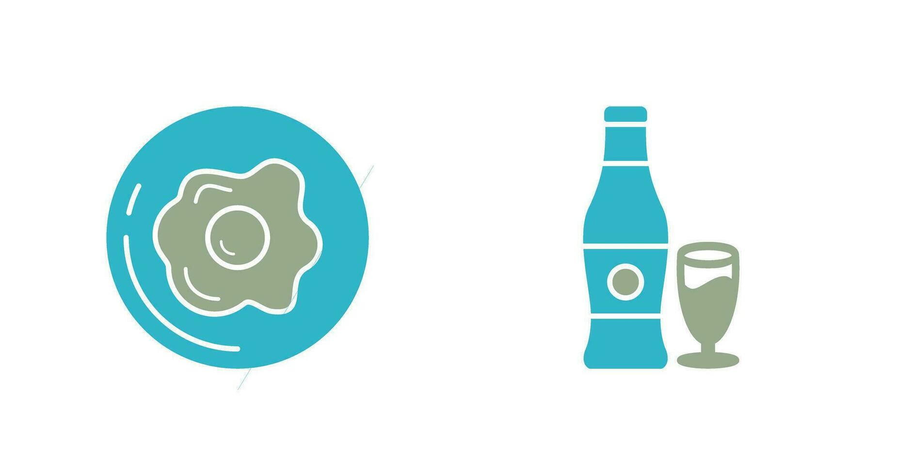 Breakfast and Bear Icon vector