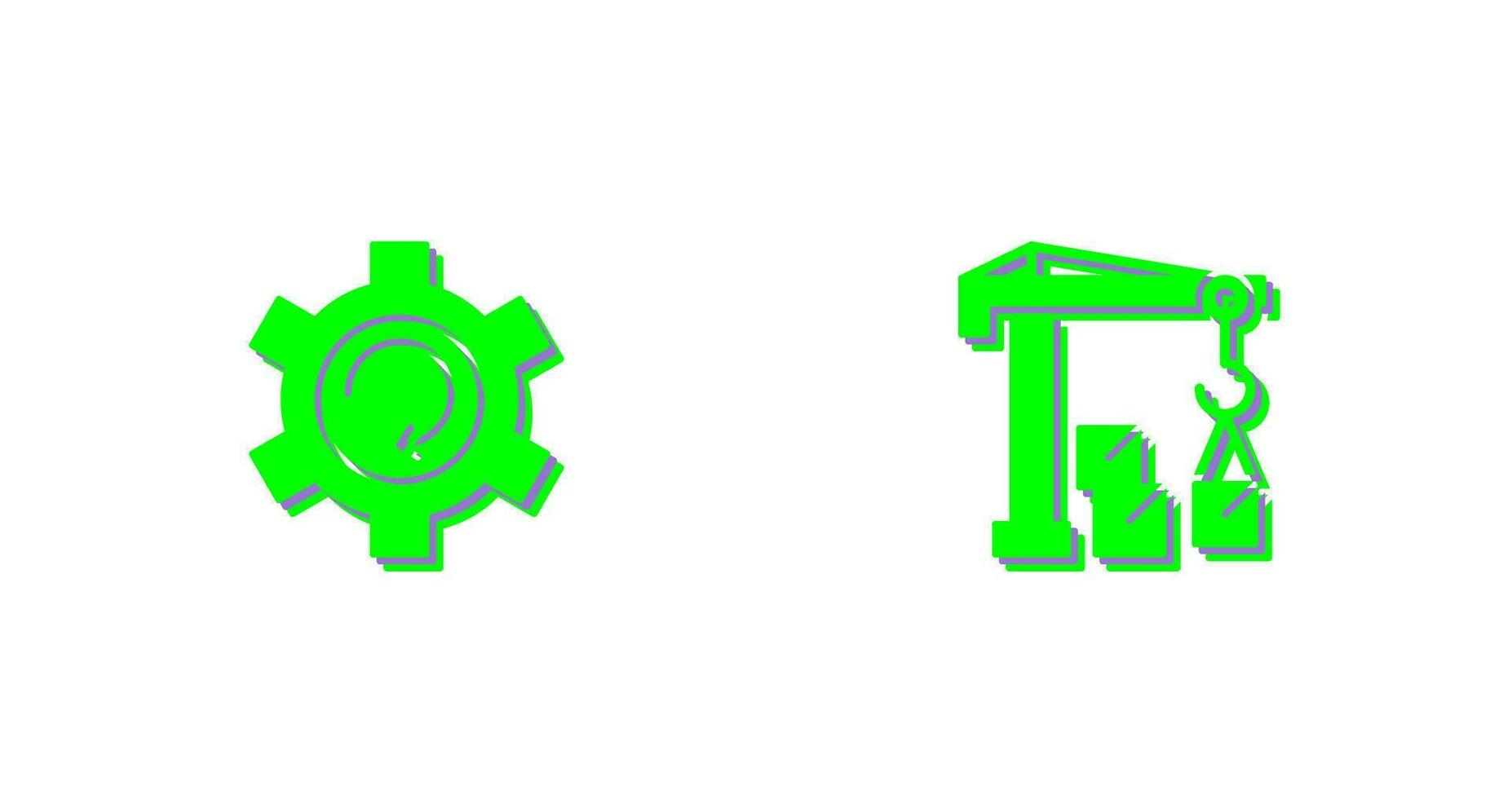 Upgrade and Robotic Arm Icon vector