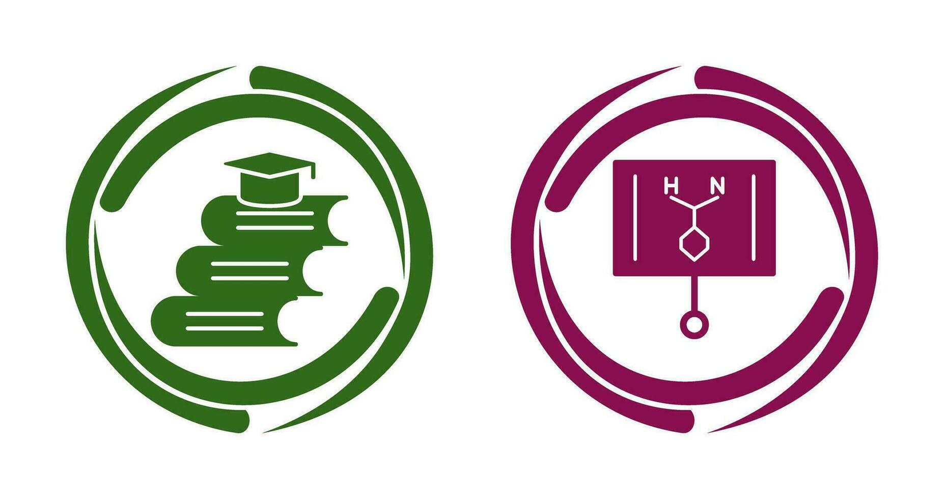 Books and Formula  Icon vector