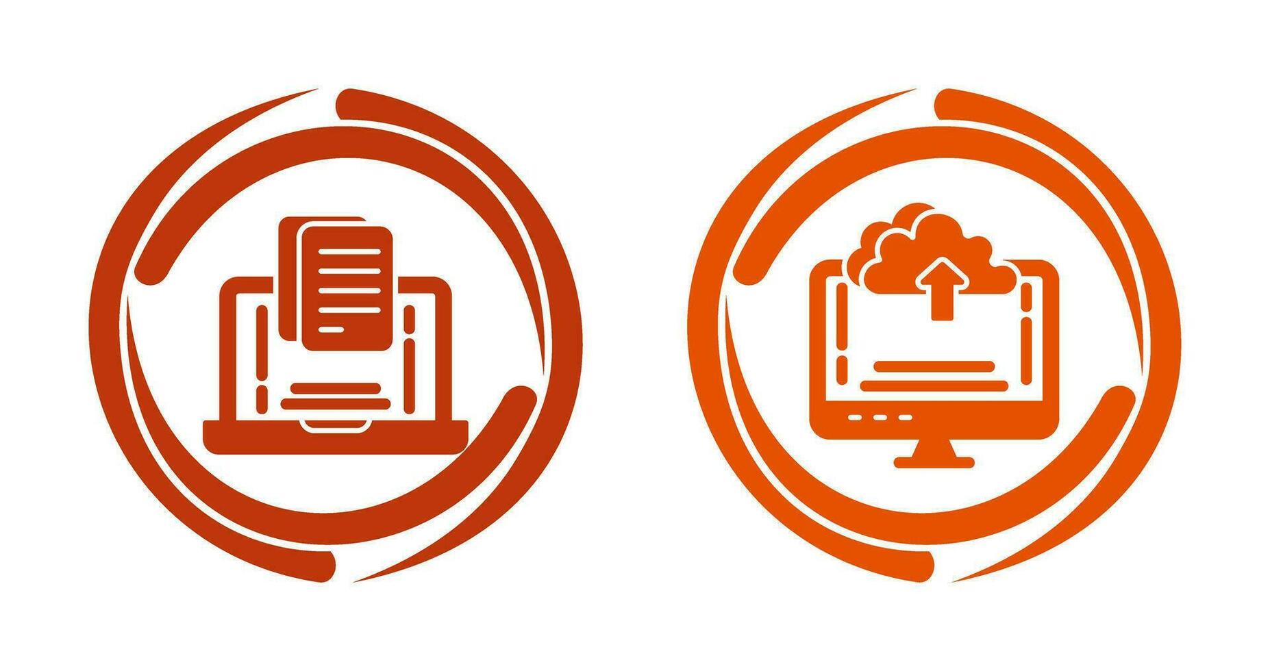 Document and Upload Icon vector