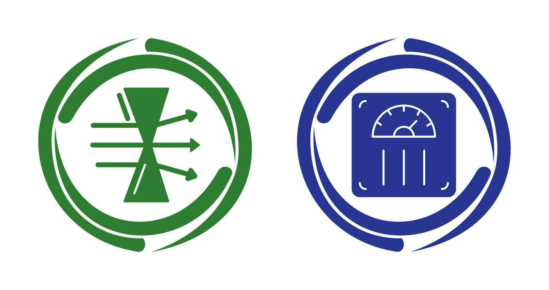 Dispersion and Weight Scale Icon vector