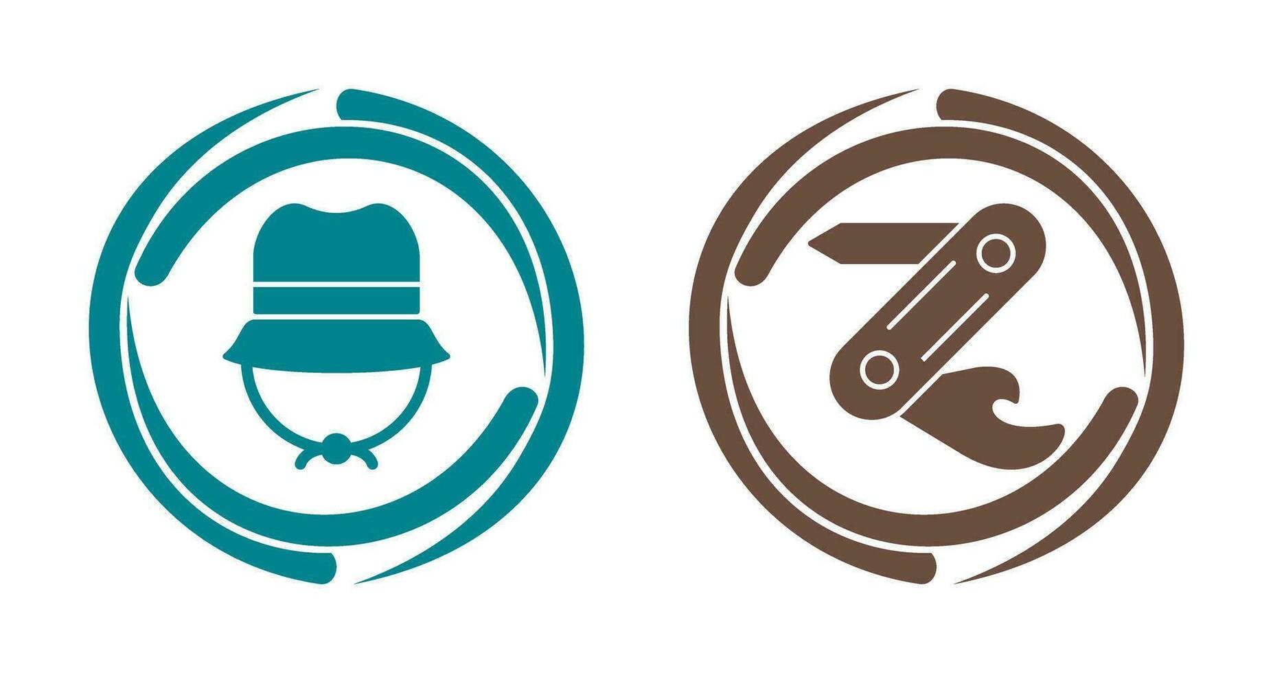 Camping Gas and Swiss Army Knife Icon vector