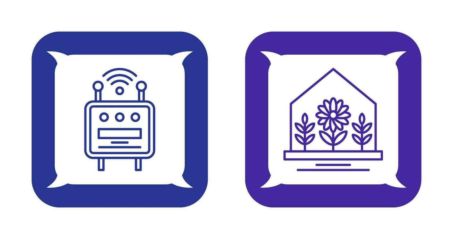 Chip and User Farm House Icon vector