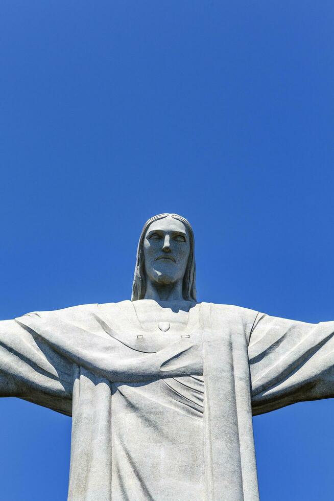 Christo Redentor statue of Jesus Christ in Rio de Janeiro, Brazil, South America photo