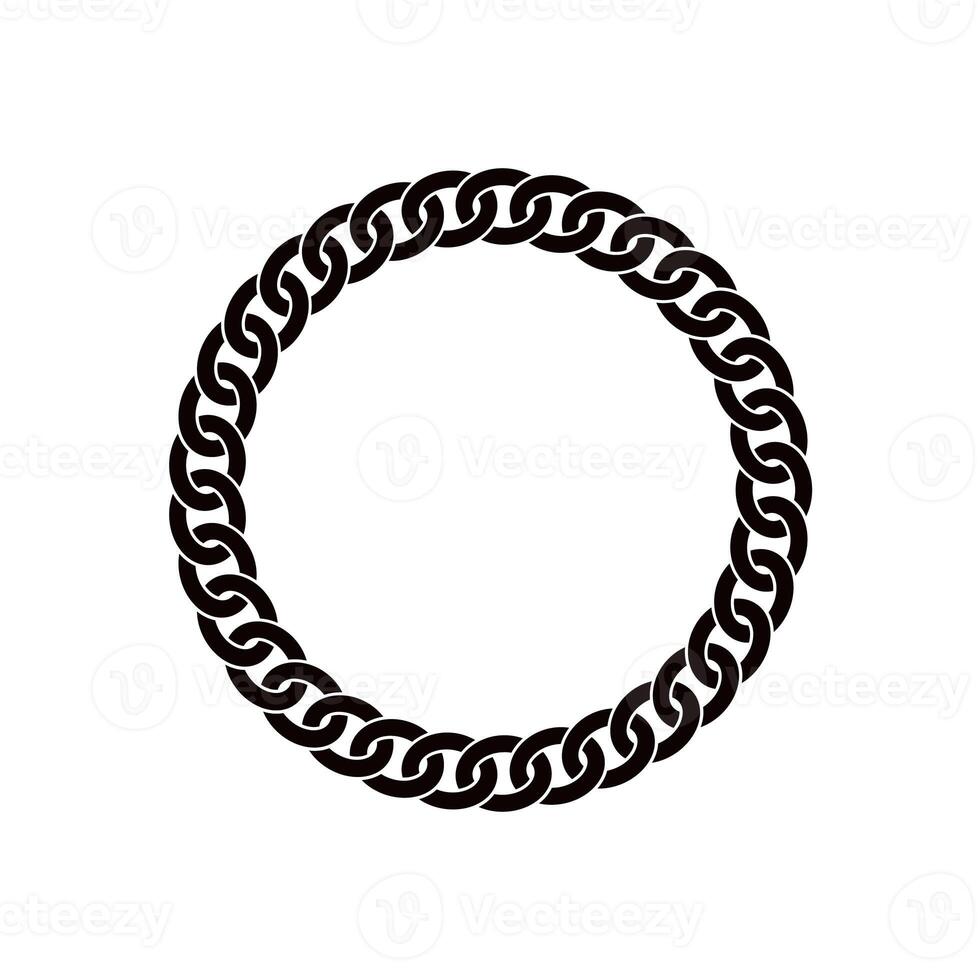 pattern circle chain ring vector ornament vector illustration photo