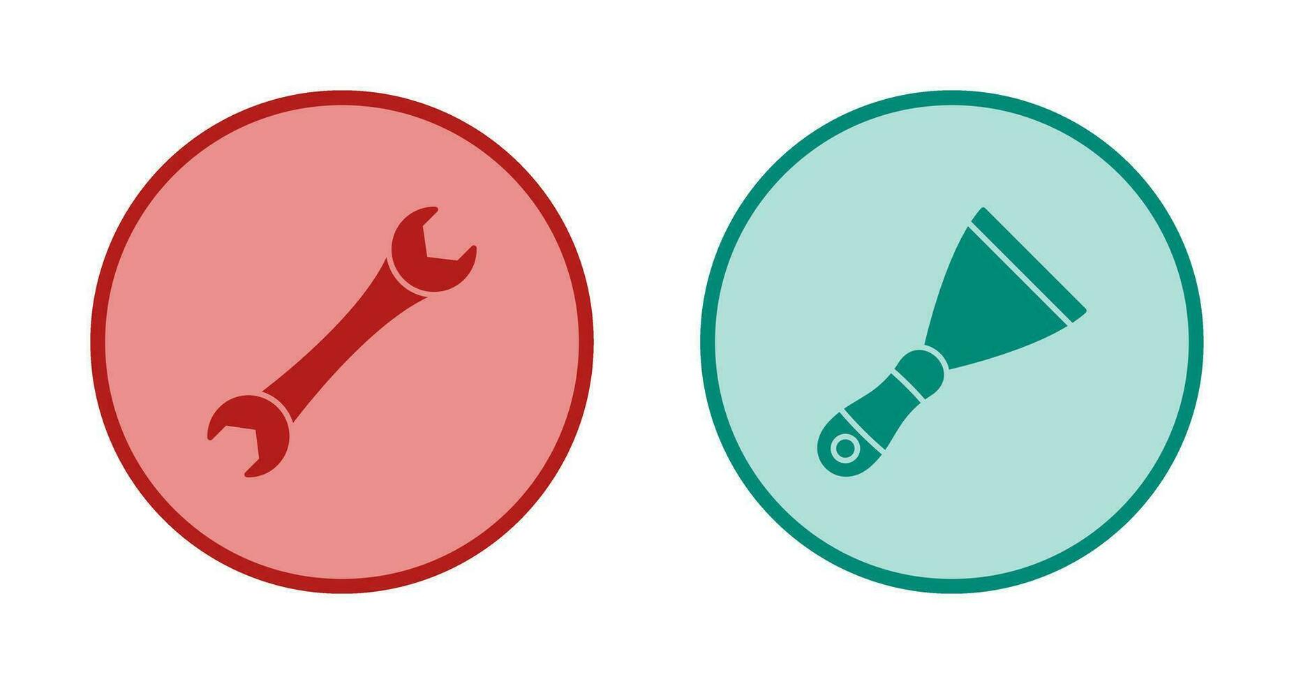 Spanner and Spatula Icon vector