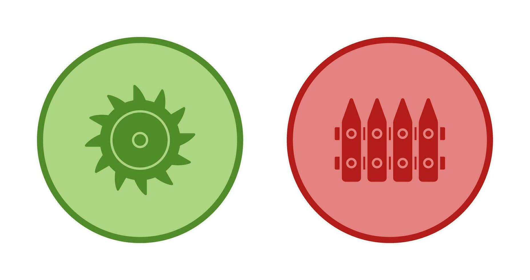 Saw Blade and Fence Icon vector