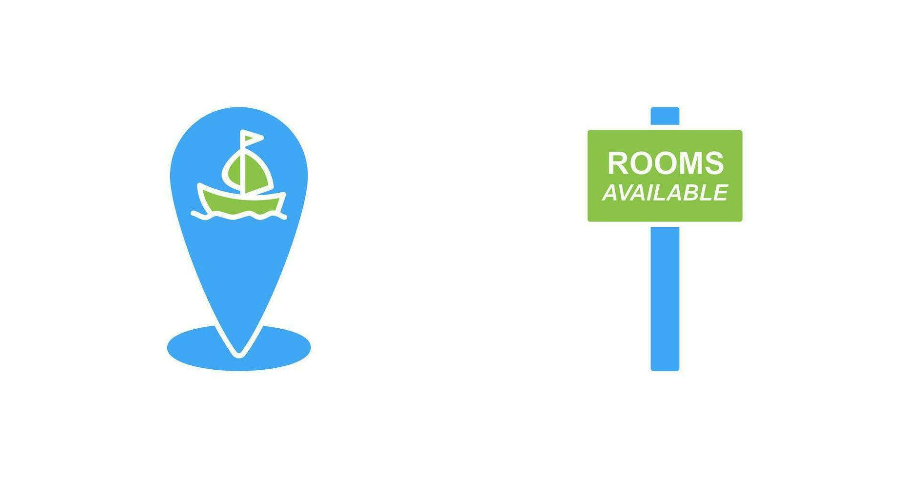 shipping location and room Icon vector