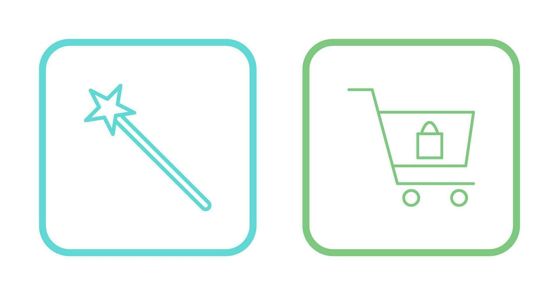 magic and shopping  Icon vector