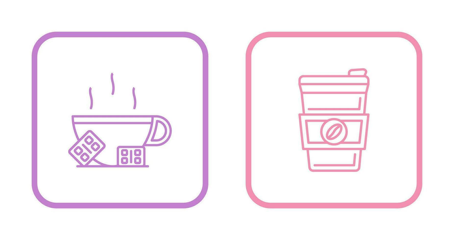 Hot Chocolate and Coffee Icon vector