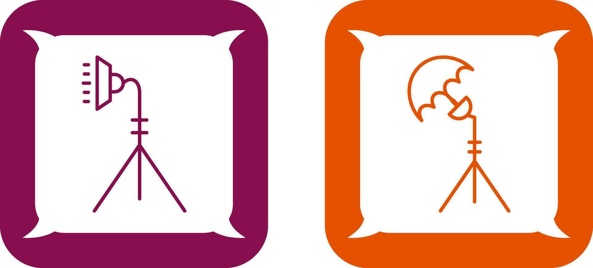 light stand and studio Icon vector