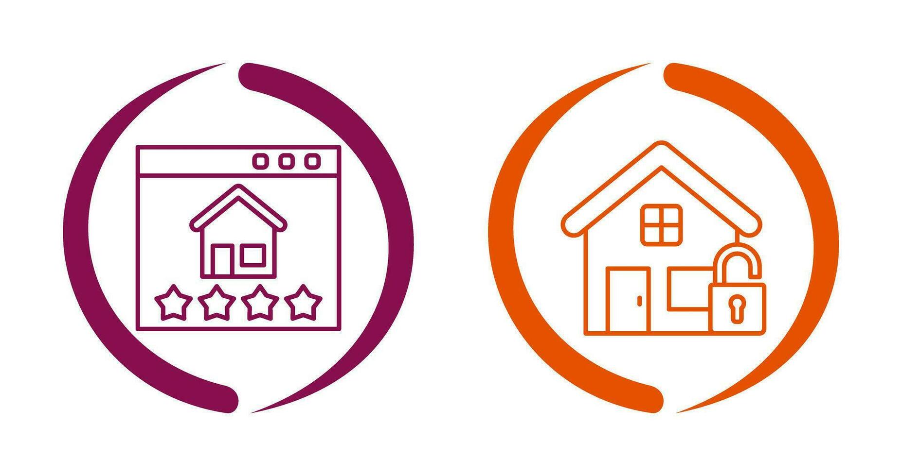 Rating and unlocked Icon vector