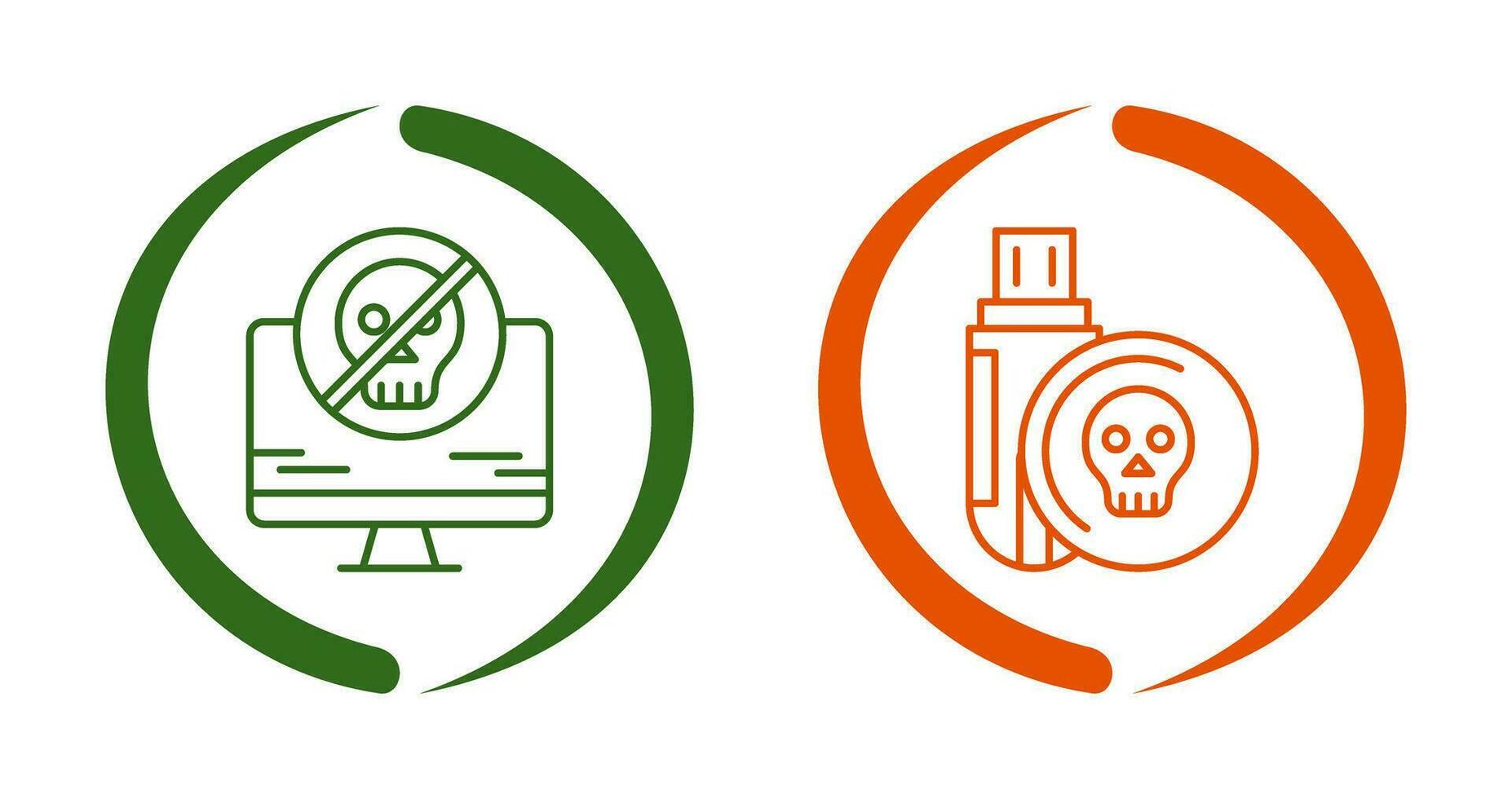 Antivirus and Infected Icon vector