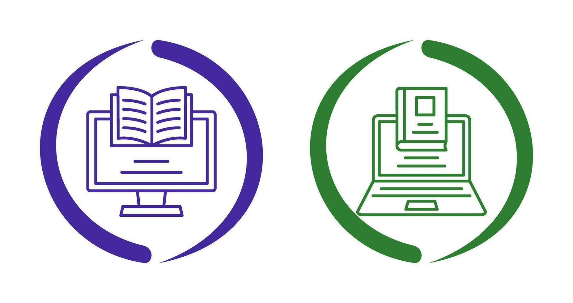 Monitor and Laptop Icon vector
