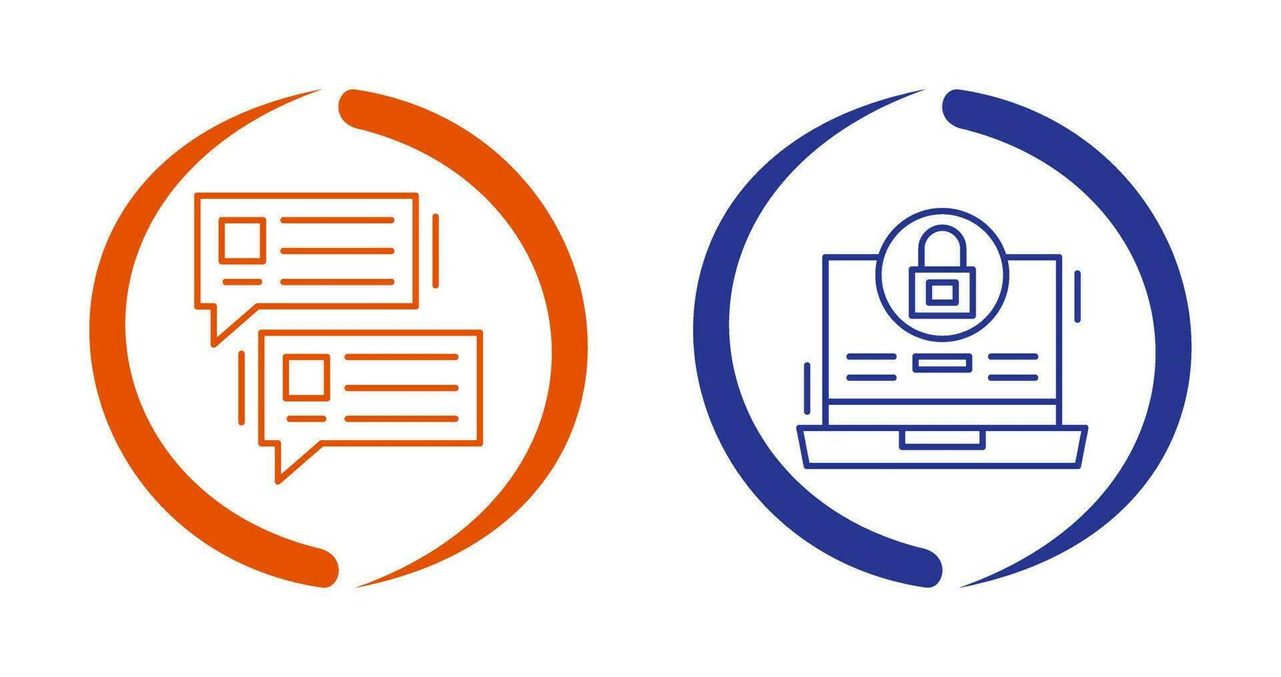 Lock and Project Consulting Icon vector