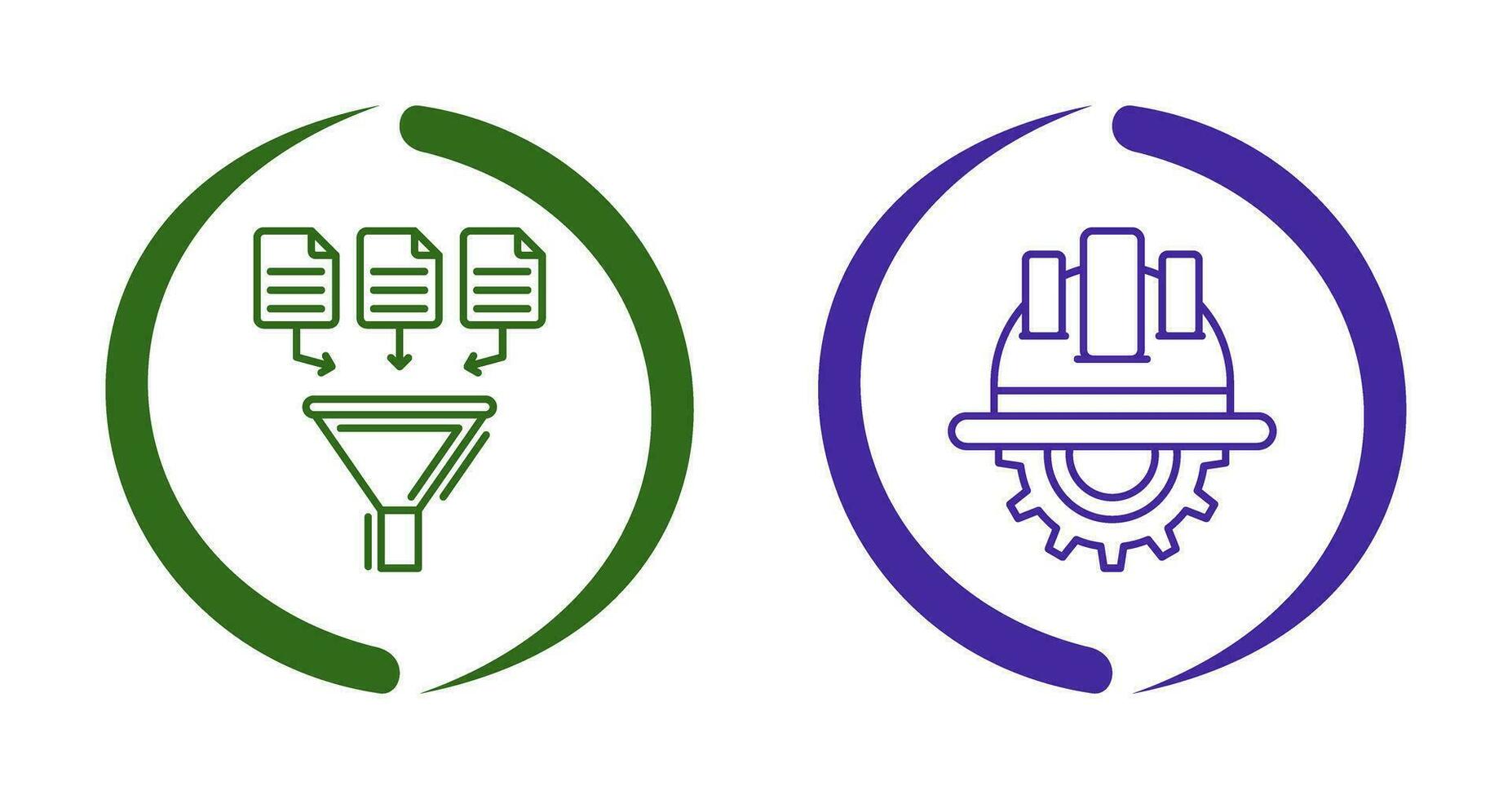 Data Collection and Engineering Icon vector