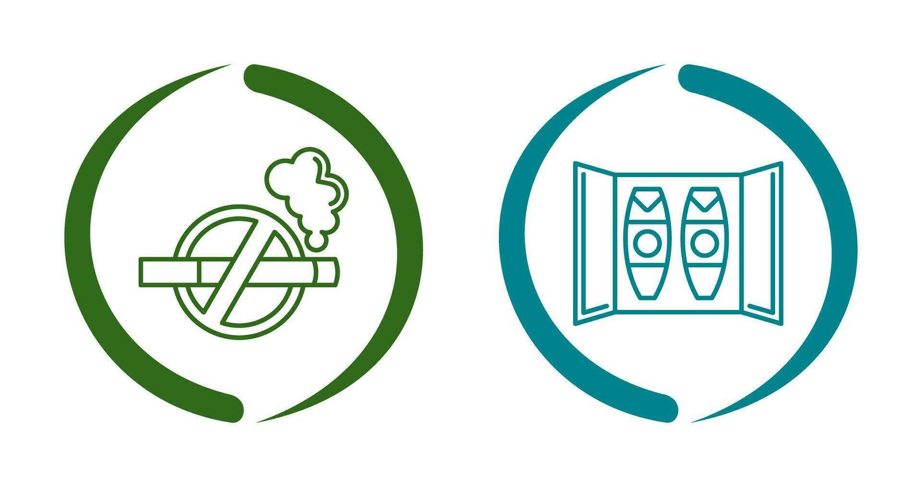 Cigar Box and No Tobacco Icon vector