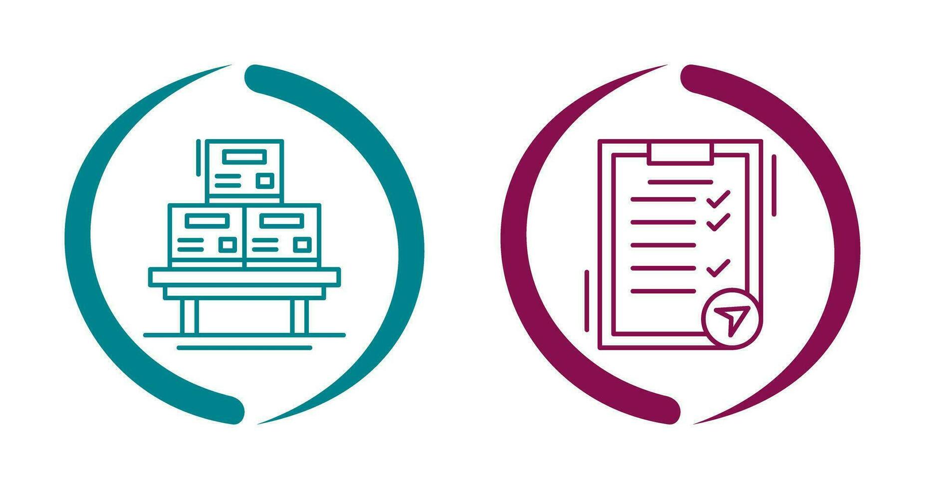 delivery and clipboard Icon vector