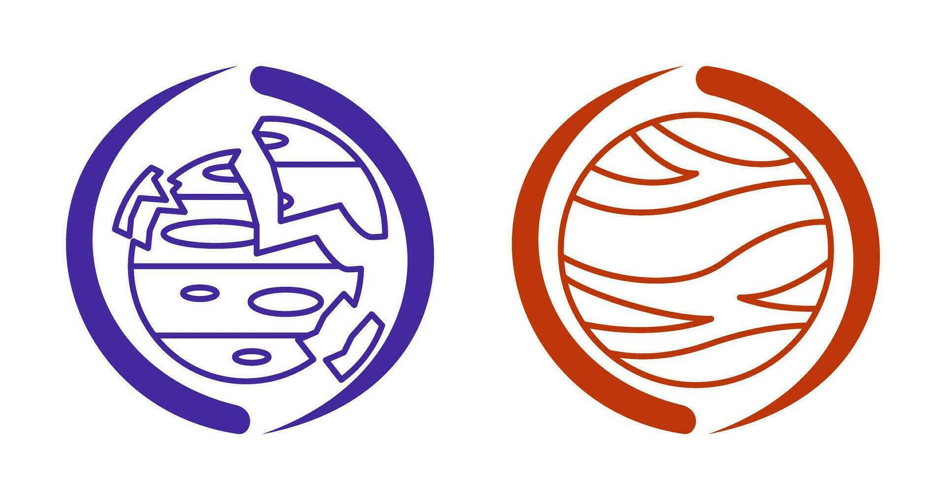 venus and destroyed Icon vector