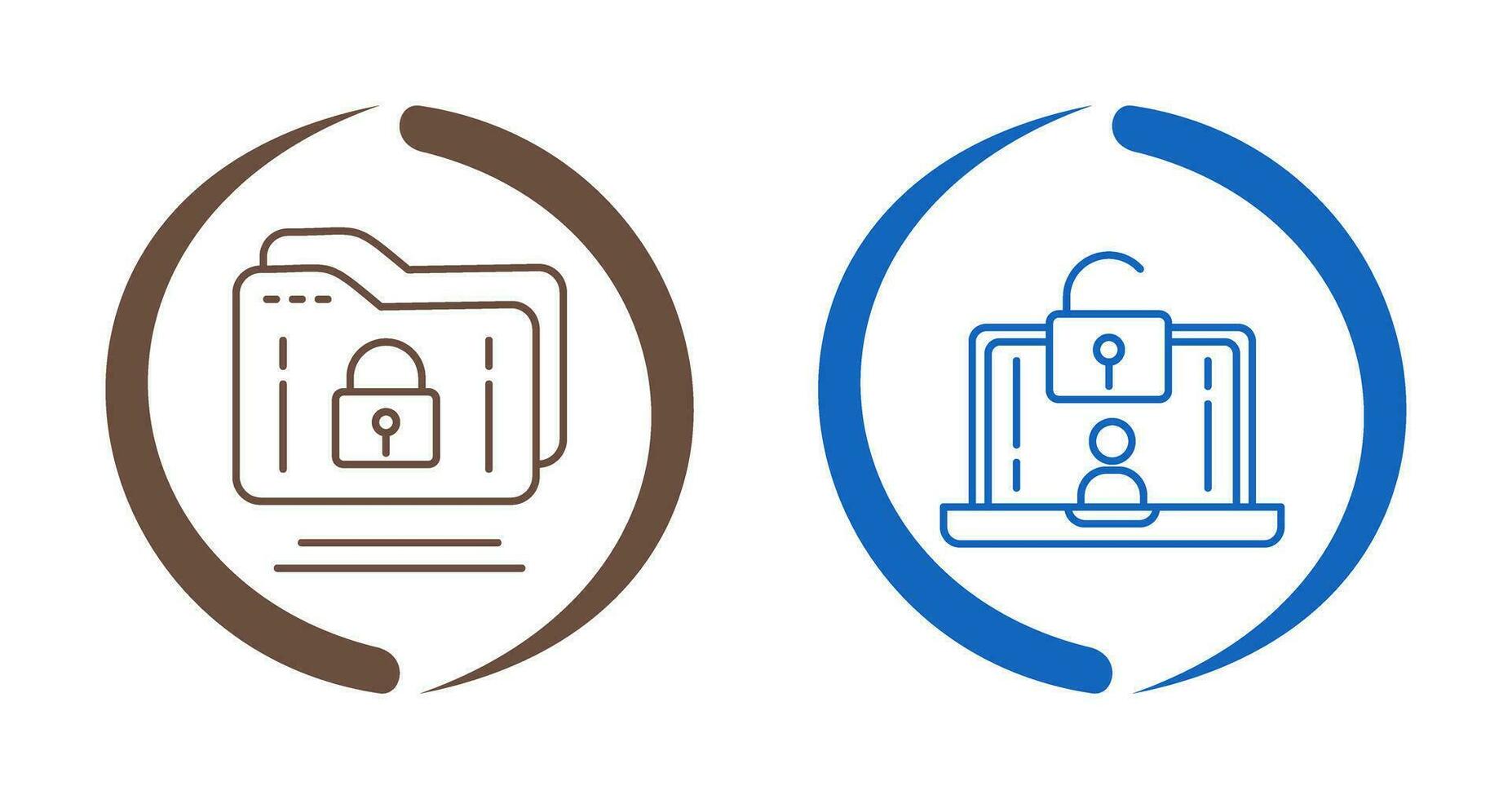 Folder and Access Icon vector