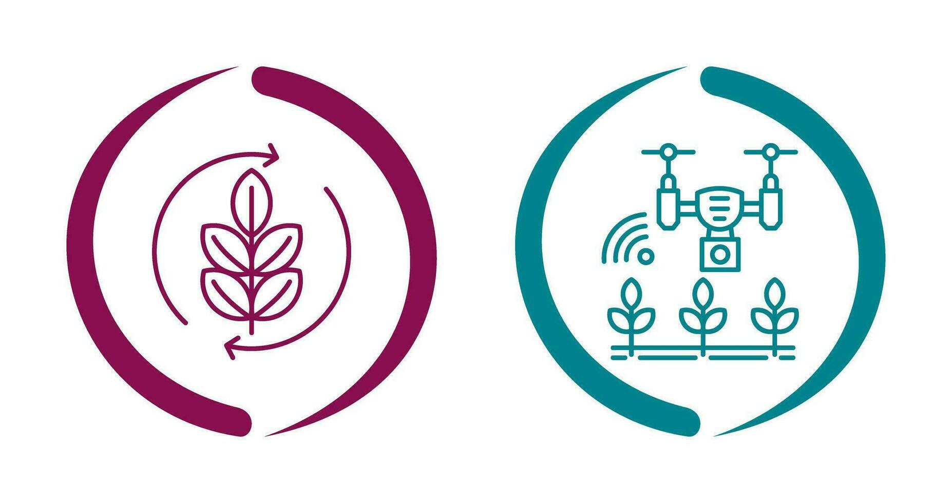 Agronomy and Smart Farm Icon vector