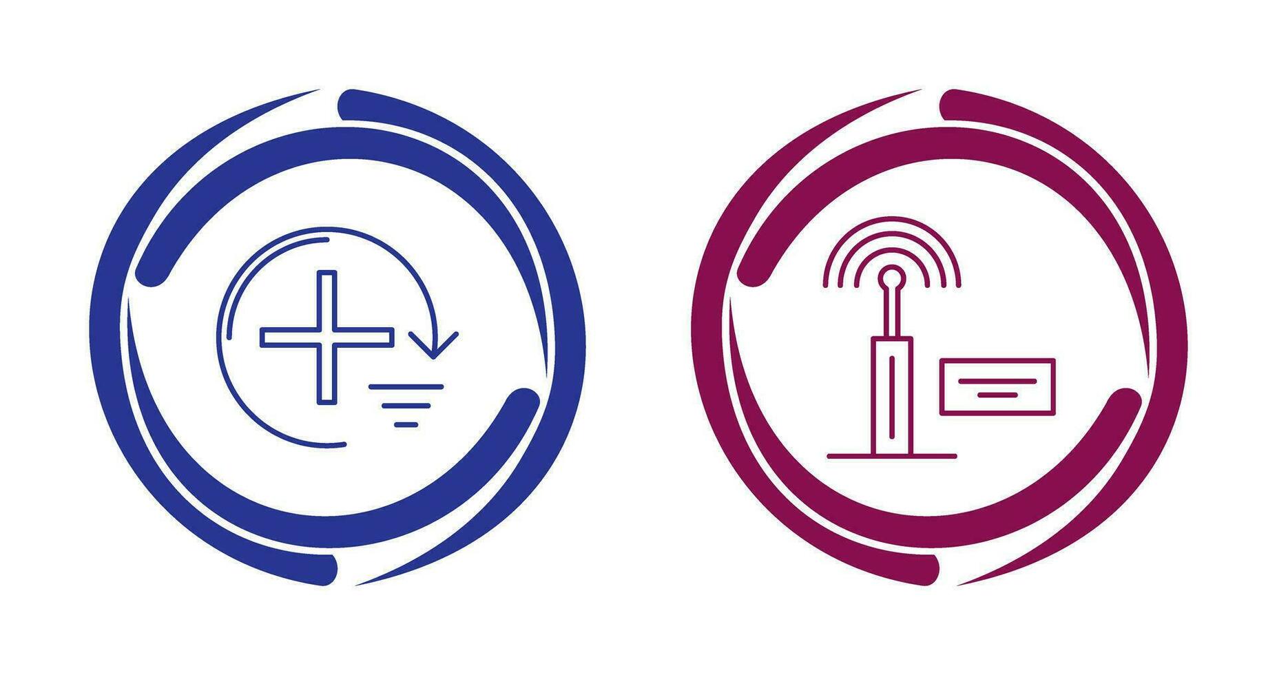 Add and Signal Icon vector